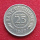 Guyana 25 Cents 1977 KM# 34 Lt 538 *V2T Guiana - Guyana