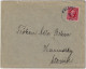 SUÈDE / SWEDEN - 1907 (Mar 21) 10ö Red Facit 54 +Tuberculosis Charity Label On Cover From FALUN To STORVIK - Cartas & Documentos