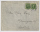 SUÈDE / SWEDEN - 1907 (Jun 1) 2x 5ö Green Facit 52 On Cover From KARLSKRONA To Stockholm - Briefe U. Dokumente