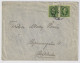 SUÈDE / SWEDEN - 1907 (May 21) 2x 5ö Green Facit 52 On Cover From KARLSKRONA To Stockholm - Brieven En Documenten