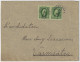 SUÈDE / SWEDEN - 1908 (Dec 24) 2x 5ö Green Facit 52 On Cover From MÖKLINTA To VARMSÄTRA - Cartas & Documentos