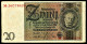 A8 ALLEMAGNE    BILLETS DU MONDE   REICHBANKNOTE BANKNOTES  20 EICHSMARK 1929 - Pakistan