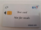 GREAT BRETAGNE  CHIPCARDS / TEST  BT  CARD 5 POUND /  PERFECT  CONDITION      **13476** - BT Algemeen