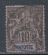 Mayotte N° 5 O Partie De Série Type Groupe : 10 C. Noir Sur Lilas Oblitération Moyenne Sinon TB - Gebraucht