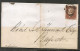 UK -1846 1d RED-BROWN  Numbered City Between Bars From BELFORD To BELFAST (reception At Back) - Brieven En Documenten