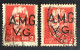 1945 - Trieste Venezia Giulia  AMG VG Soprastampa  - Imperiale - Coppia Lire 2  - Usati - Oblitérés