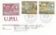 Vatican Vatikan 1974 UPU Centenary Sheep Pigeon Dove Registered FDC Cover - UPU (Universal Postal Union)