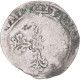 Monnaie, France, Henri III, 1/2 Franc Au Col Plat, Nantes, B+, Argent - 1574-1589 Henry III