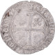 Monnaie, France, Charles VI, Blanc Guénar, 1389-1422, Angers, 2ème émission - 1380-1422 Karl VI. Der Vielgeliebte