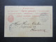 Schweiz 1893 Ganzsache / Fragekarte!! Stempel Winterthur Filiale Nach Hannover Mit Ank. Stempel K1 Hannover - Stamped Stationery