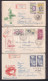 Delcampe - Czechoslovakia 1959 - Lot Of 14 First Day Covers Mostly Sent By Registered Mail To Sisak, Various Topic, Nice / 12 Scans - FDC