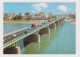 Iraq Baghdad, Jumhuriya Bridge With Double Decker Bus, Old Cars View Vintage Photo Postcard RPPc (56044) - Iraq