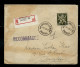 Plis - Seul Sur Lettre N° 688A  Obl. BXL - 16B - 14/01/46 En Rec. ( Côte: 50 €) + Vignette Ostende Au Dos - Posta Rurale