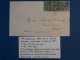 C NOUVELLE CALEDONIE BELLE LETTRE TRES RARE 1892 NOUMEA A OAMARU NOUVELLE ZELANDE+++PAIRE SURCHARGéE++ AFF. PLAISANT+++ - Storia Postale