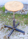 Delcampe - - TABOURET INDUSTRIEL BOIS & METAL VINTAGE REGLABLE EN HAUTEUR Déco XXe   E - Autres & Non Classés