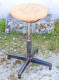 Delcampe - - TABOURET INDUSTRIEL BOIS & METAL VINTAGE REGLABLE EN HAUTEUR Déco XXe   E - Autres & Non Classés