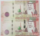 Saudi Arabia 100 Riyals 2016 And 2017 P-41 A And B Two Notes One Of Each Date UNC 200 Riyals - Arabie Saoudite