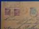 C NOUVELLE CALEDONIE BELLE LETTRE  RARE RECO 5 1 1927 PETIT BUREAU HOUAILOU A PARIS FRANCE++AFFR.PLAISANT++SURCHARGES ++ - Briefe U. Dokumente