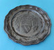 Delcampe - ITALY ANTIQUE PEWTER PLATE Hand Cast And Engraving * Fusione E Incisione Fatte A Mano Piatto In Peltro Venezia Italia - Stagno