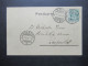 Schweiz 1904 Bedruckte Postkarte 2x Stempel Zürich Brf. Exp. Mit Ank. Stempel Langenthal / Gebrüder Hug Musikinstrumente - Cartas & Documentos