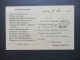 Schweiz 1904 Bedruckte Postkarte 2x Stempel Zürich Brf. Exp. Mit Ank. Stempel Langenthal / Gebrüder Hug Musikinstrumente - Lettres & Documents