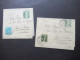 Schweiz 1935 2x Streifband Mit Zusatzfrankatur! Stempel Erlenbach (Zürich) Nach Aue In Sachsen Gesendet - Enteros Postales