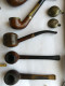 Delcampe - LOT 17 Pipes Utilisées Tout états, Ropp Taura Badiere Gitana Camelia Marcee ... - Bruyerepfeifen