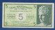 GREECE - Cassa Mediterranea Di Credito - P.M1 – 5 DRACME ND 1941 XF, SERIE 0019 328434 - Italiaanse Egeïsche Bezetting