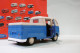 Welly Nex - VW VOLKSWAGEN T1 Double Cabine Pick-up Bleu Réf. 43603 BO 1/40 - Welly