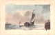 ILLUSTRATION - Mer Agitée - Bateau à Voile - Carte Postale Ancienne - Ohne Zuordnung