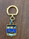 Porte Clés Augis Métal Émaillé Blason Emblème De La Ville De Biarritz - Porte-clefs