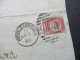 GB 1880 Briefstück Mit Michel Nr.36 Mit Plattennummer 5 (verzähnte Marke) Stempel Middlesbrough Und K1 Thy Le Chateau - Storia Postale