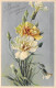 FLEURS - Doux Souvenir - Relief - Carte Postale Ancienne - Blumen