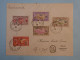 C  ST PIERRE & MIQUELON BELLE LETTRE RARE RECOM. 1934 ST PIERRE A BULLE SUISSE  + SURCHARGES +AFF. PLAISANT++ - Brieven En Documenten