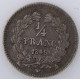 FRANCE - LOUIS PHILIPPE I - 1/4 Franc 1845A - TTB -- Gad. : 355 - 1/4 Franc