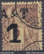 ANNAM ET TONKIN : SURCHARGE A & T  1 N° 1 OBLITERATION CHOISIE - Used Stamps