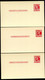 UX38 S54B 3 Postal Cards PLATE FLAWS INSCRIPTION Mint 1952 - 1941-60