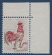 Coq DECARIS N°1331** 0.25c CDF Variété Sans Le Bleu Seulement Le Rouge Et Brun Spectaculaire & RRR Ainsi ! Signé PIGERON - 1962-1965 Haan Van Decaris