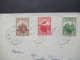 Dänemark 1953 / 55 1000 Jahre Königreich Dänemark MiF Nach Brebach Saar / Saarland Gesendet - Lettres & Documents