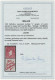 1940 'e' Watermark Booklet Stamp With Label Superb Mint, Clear Certificate. - Ongebruikt