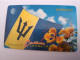BARBADOS   $40-  Gpt Magnetic     BAR-15C  15CBDC  BARBADOS FLAG       NEW  LOGO   Very Fine Used  Card  ** 13529** - Barbades