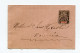!!! NOUVELLE CALEDONIE, CACHET DE NOUMEA DE 1896 SUR ENTIER POSTAL POUR NOUMEA - Storia Postale