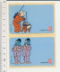 4 Vues Lot De 4 étiquettes Autocollantes Tintin Hergé ( Offert Par Lu ) Chien Cosmonaute CP1/101 - Adesivi