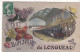 80.  LONGUEAU. CPA. CARTE FANTAISIE. " UN BONJOUR DE LONGUEAU ".ANNEE 1908 + TEXTE - Longueau