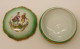 Delcampe - -JOLIE BOITE BONBONNIERE PORCELAINE LIMOGES Verte & Dorures Marquis Marquise     E - Limoges (FRA)