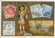 Chromo Perse Persia Iran  With Prints Of Persia Stamps Pub Bonne Tours - Iran