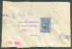 N°589 Obl.sc BRUXELLES 1 Sur Lettre Censurée (bande Et Cachets Allemands) Du 1-11-1941 Vers Rome - 20212 - Brieven En Documenten