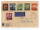 LUXEMBURG 1941 Cover; Luxemburg To Hamburg; Airmail Luftpost Registered Recommandé  Reco R - 1940-1944 Occupation Allemande