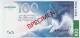 Estonia 100 Krooni 1999 UNC Specimen P-82s "free Shipping Via Registered Air Mail" - Estonie