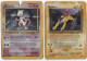 Lot 2 Cartes Pokémon  Très Rares  Newtwo &  Raikou ( Très Abimées ) - Lots & Collections